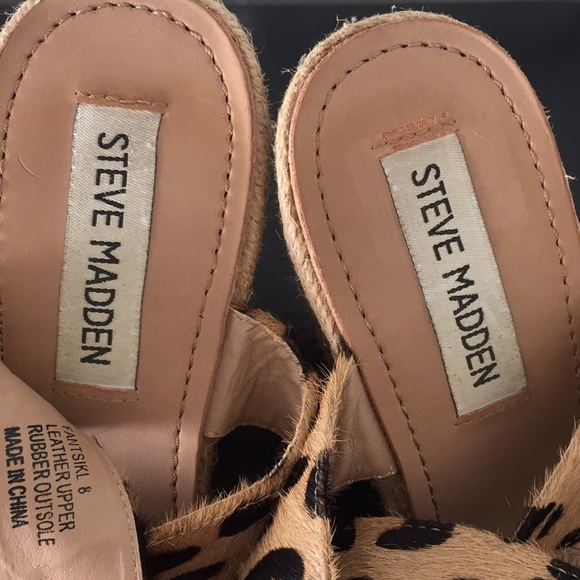 SOLD- Steve Madden Fantsikl Leopard Espadrille - Picture 3 of 6